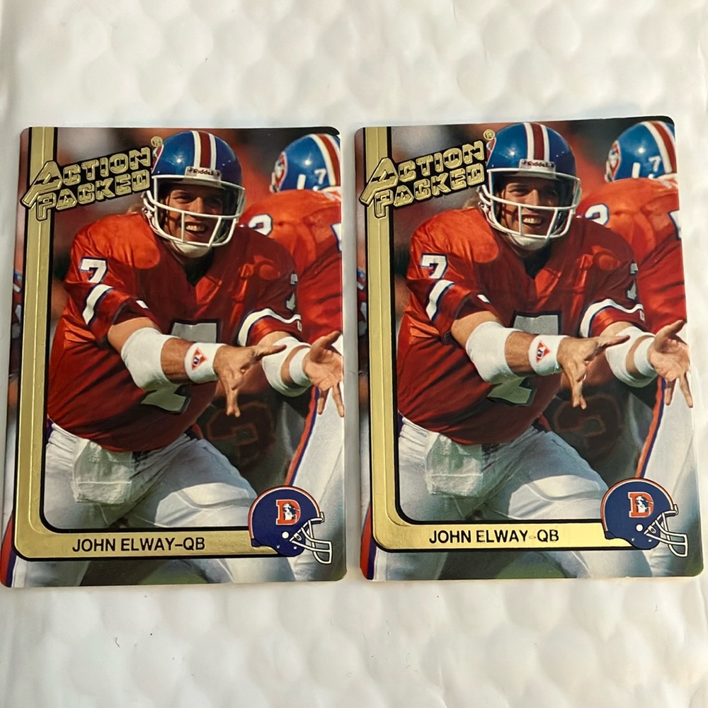 John Elway DENVER BRONCOS. Action Packed Football Cards